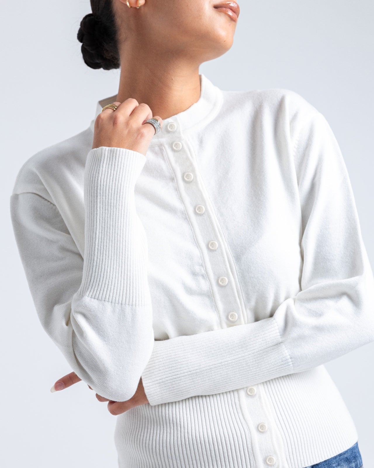 Knit Button Up Cardigan
