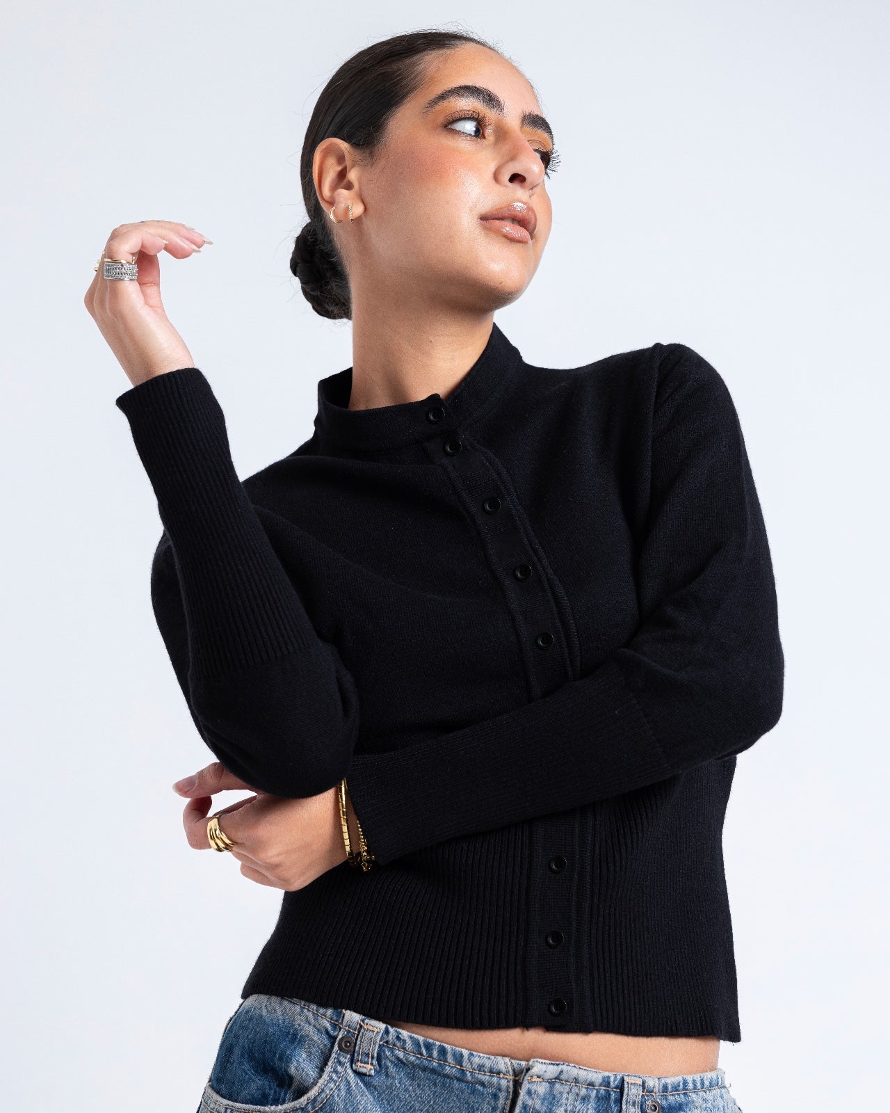 Knit Button Up Cardigan