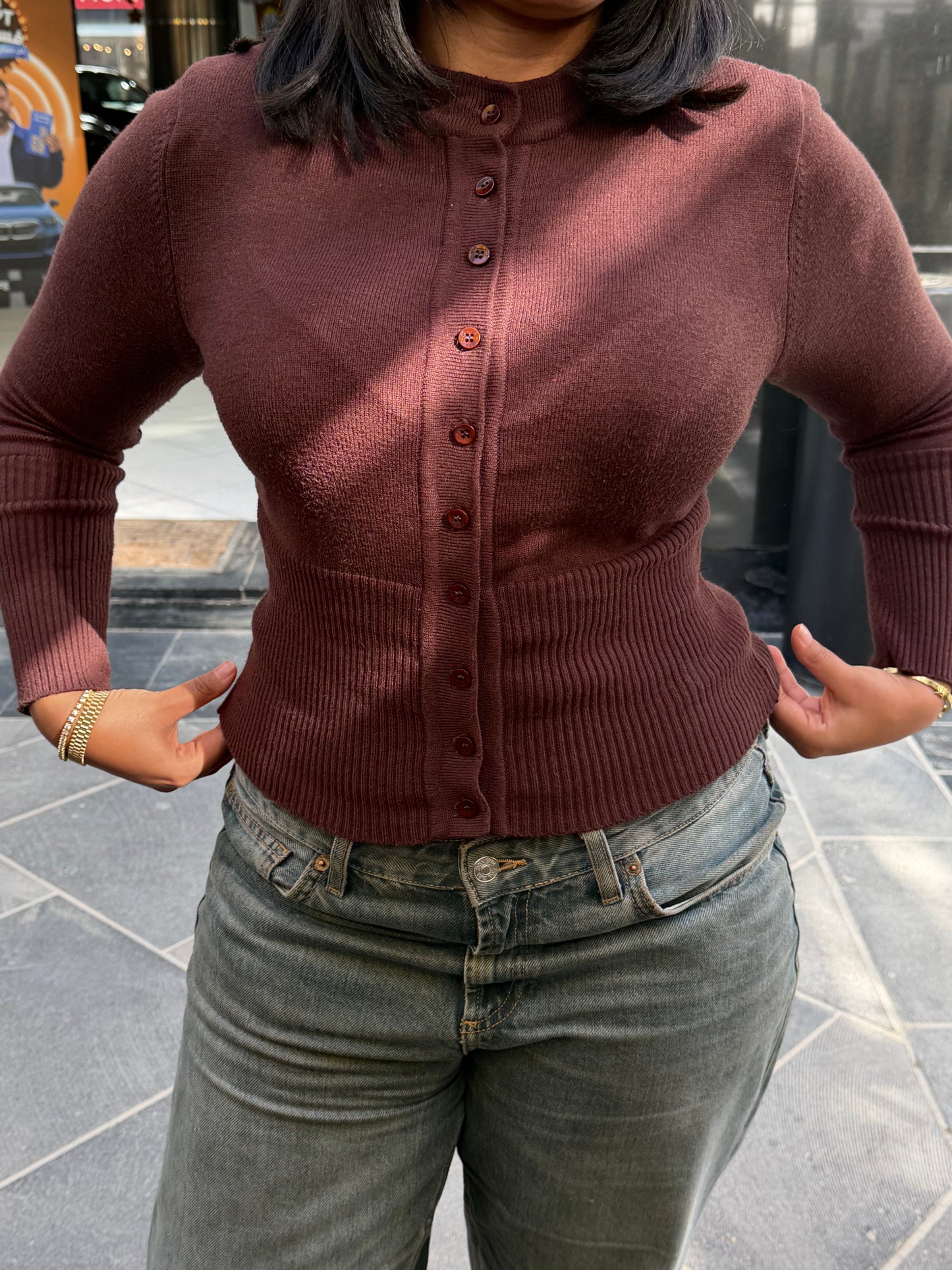 Knit Button Up Cardigan