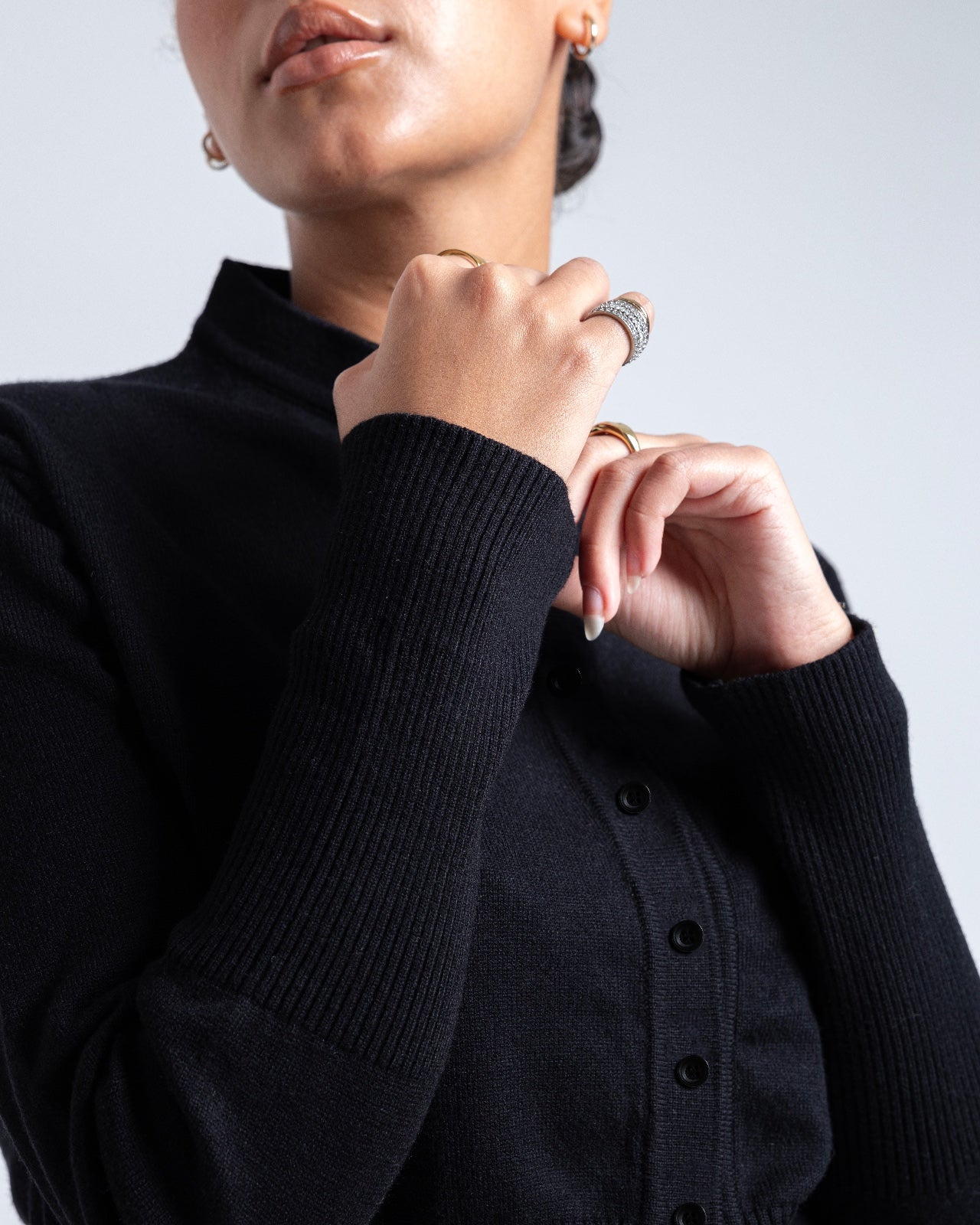 Knit Button Up Cardigan