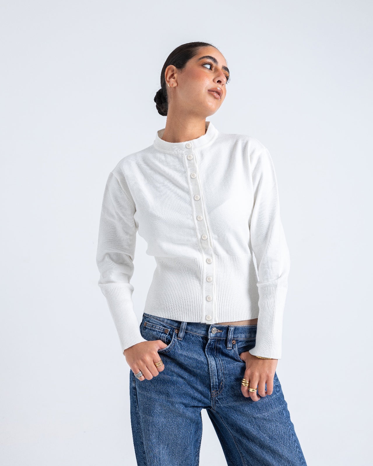 Knit Button Up Cardigan